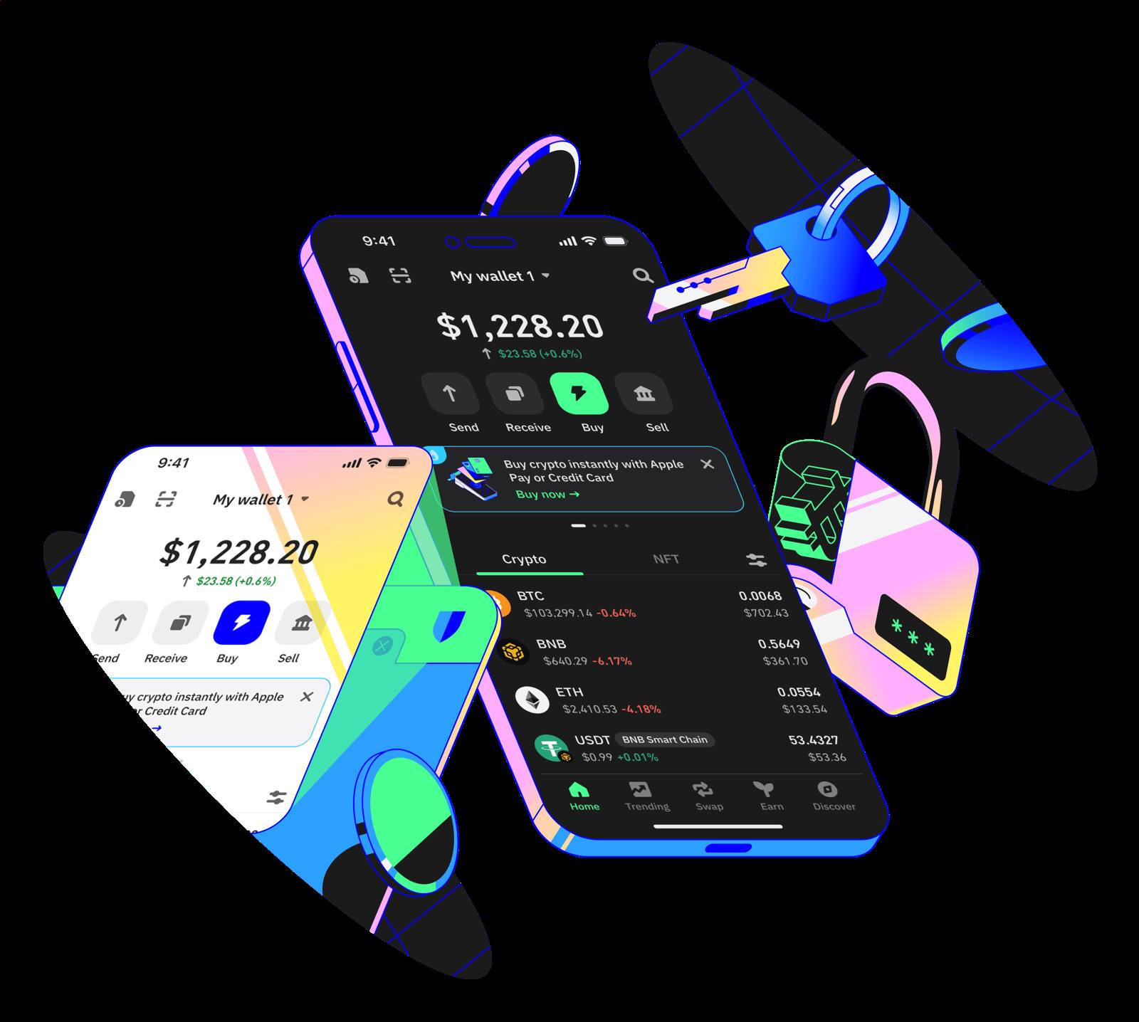 Trust wallet extension, detail view